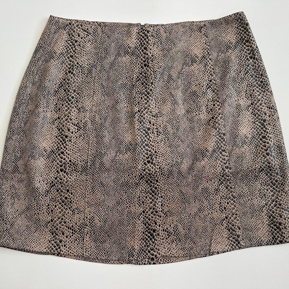 Snake Print Skirt